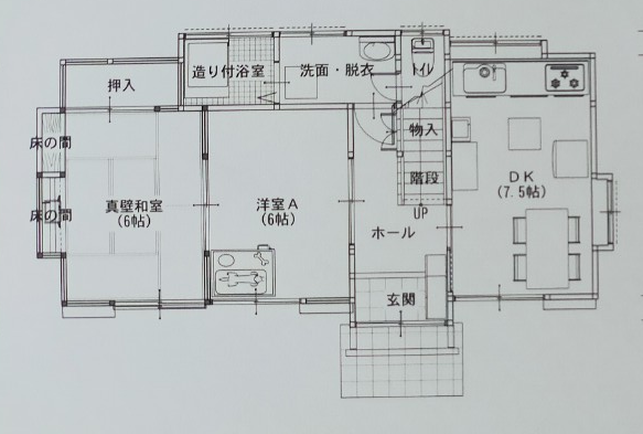 1階部分間取り図